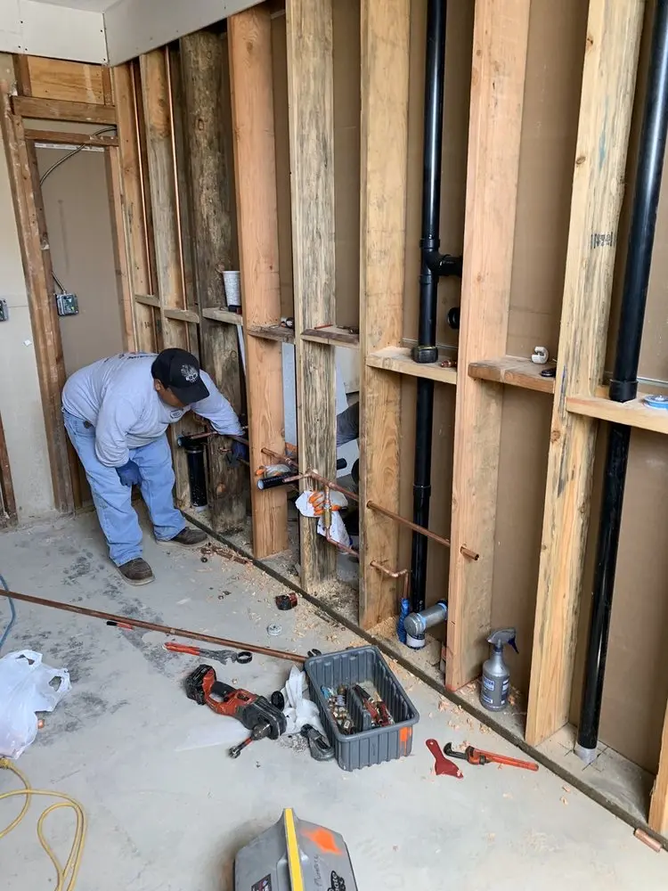 Commercial rough-in plumbing for Gas Line Repair in Waterford